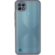 Uslucan Alışveriş Realme C21 Kılıf Montreal Silikon Kapak - Gri
