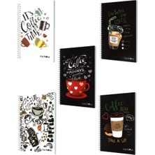 Çınar Coffee Not Defteri A6 60 Yaprak Çizgili Spiralli - 2 Adet