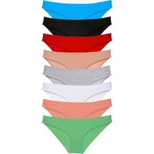Modanı Seç 8 Adet Süper Eko Set Likralı Kadın Slip Külot Set 1