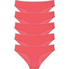 Modanı Seç 5 Adet Süper Eko Set Likralı Kadın Slip Külot Fuşya