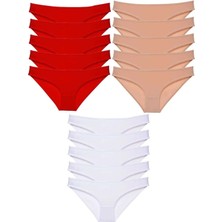 Modanı Seç 15 Adet Süper Eko Set Likralı Kadın Slip Külot 514