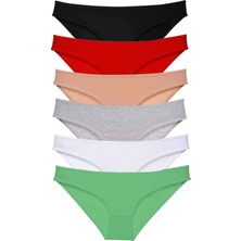 Modanı Seç 6 Adet Süper Eko Set Likralı Kadın Slip Külot Renk 2