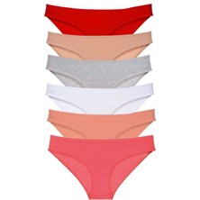 Modanı Seç 6 Adet Süper Eko Set Likralı Kadın Slip Külot Renk 5