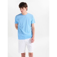 Altınyıldız Classics Mavi Erkek Slim Fit T-Shirt ACE091262933