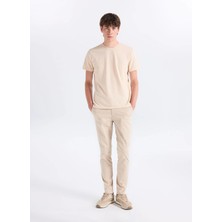 Altınyıldız Classics Bej Erkek Slim Fit T-Shirt ACE091262933