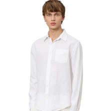 Blauer Beyaz Erkek Slim Fit Gömlek 26SBLUS01128-100 Swan Dyed
