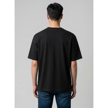 Blauer Siyah Erkek Slim Fit Logo Baskılı T-Shirt 26SBLUH02287-999 Bourn