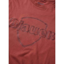 Blauer Kırmızı Erkek Regular Fit Logo Baskılı T-Shirt 26SBLUH02301-586 Montfern