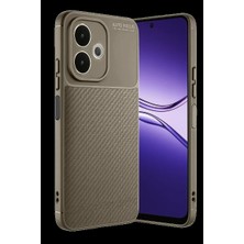 Uslucan Alışveriş A5 Pro 4g Kılıf Auto Focus Karbon Kapak - Kahverengi