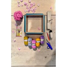 Punchistanbyuyc Punch Nakış Başlangıç Kiti / 30X30 cm Kombinasyon Özellikli Iğneli/telli Kasnaklı (Kılıf Hediyeli)