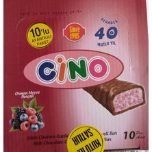 Cino Sütlü Çikolata Kaplamalı Orman Meyveli Bar / 25 Gram x 10 Adet