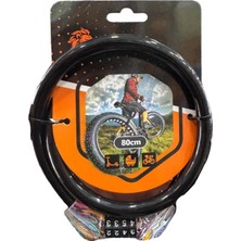 Lenox Tools Bisiklet Kilidi Şifreli 4 Haneli Kombinasyonlu 80 cm Kokusuz Vinil Kaplama Çelik Kablo Spiral