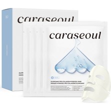 Caraseoul Glowganic Pro-Kolajen Hidrojel Yüz Maskesi 4’lü – Nemlendirici ve Sıkılaştırıcı Cilt Bakım Maskesi