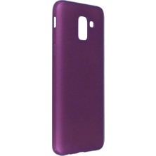 Aslanoğlu Store Galaxy J6 Kılıf First  - Mürdüm