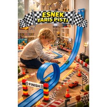Magicway Esnek Yarış Aksiyon Pisti 4.5 Metre Flex Track Oyuncak Araba Yolu Kıvrılabilir Vantuzlu (Arabasız)