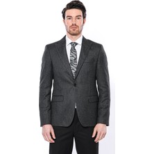Wessi Erkek Slim Fit Tek Düğme Sivri Yaka Ceket %65 Polyester %35 Viskon Malzeme Özellikleri