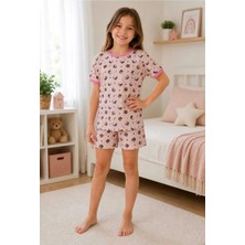 Tenra Kız Çocuk Pamuklu Şortlu Pijama Takımı 3-12 Yaş