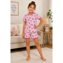 Tenra Kız Çocuk Pamuklu Şortlu Pijama Takımı 3-12 Yaş