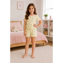 Tenra Kız Çocuk Pamuklu Şortlu Pijama Takımı 3-12 Yaş