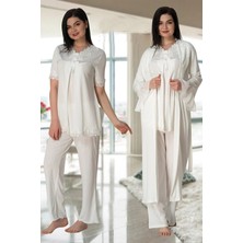 Modadua Effortt 5034 Sabahlıklı Lohusa Pijama Takımı