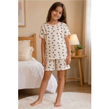 Tenra Kız Çocuk Pamuklu Şortlu Pijama Takımı 3-12 Yaş