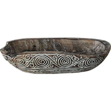 Otantik Çarşı Ahşap Tabak Meyvelik K02