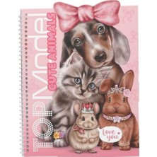 Top Model by Depesche Topmodel Cute Animals Dress Me Up Çıkartma Kitabı - 240+ Sticker Dahil Hayvan Süsleme Defteri