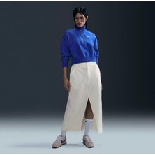 Nike Sportswear Collection Women's Twill Skirt Krem Kadın Midi Boy Etek HQ8022-133