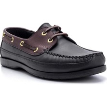 Serdar Shoes Hakiki Deri Siyah Erkek Casual Ayakkabı
