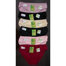 Tutku Elit 2711 Kadın Bambu Düz Bikini Külot 12 Adet