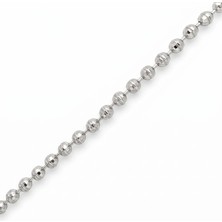 Zeino Dorikalı Bileklik - Beyaz Altın Kaplama - 16+3 cm