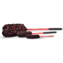 Swissvax Wheel Woolies Combo - 3’lü Profesyonel Jant ve Detaylandırma Fırça Seti