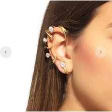 Nevamor Taşlı Earcuff Küpe