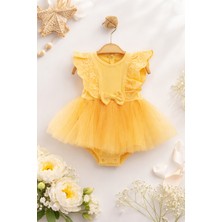 Suvera Store Fistolu Tütülü Kız Bebek Çıtçıtlı Body