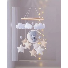 Trend Metfiq Decoration Premium El Yapımı Keçe Bebek Dönencesi - Montessori Yenidoğan Uyku Arkadaşı ve Beşik Oyuncağı Anne