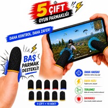 Anktek Mobil Oyun Pubg Oyun Eldiveni Fiber Oyuncu Eldiveni Başparmak Ucu Parmaklık 5 Çift