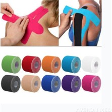 Iron Kinesio Tape 3'lü Set Siyah+Ten+Mavi 5cm x 5m - Sporcu Ağrı Bandı