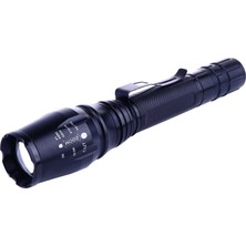Epilons TX6 Profesyonel Şarjlı Zoomlu LED El Feneri Uzun Menzilli Güçlü Aydınlatma Sistemi WT-241