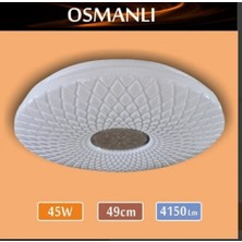 Erbay 45W Sıva Üstü Dekoratif Desenli Armatür – Osmanlı Beyaz Işık