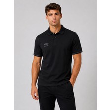 Umbro Lotus Kamp Erkek Siyah Pamuklu Polo Spor Tişört TF0530