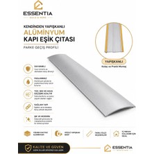 ESBH Kendinden Yapışkanlı Alüminyum Kapı Eşik Çıtası Parke Geçiş Profili 71 cm