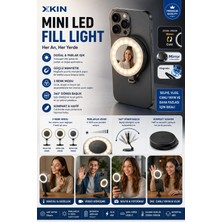 Jolita iPhone 14 Pro Uyumlu Magsafe Mini LED Fill Light Telefon Selfie Işığı