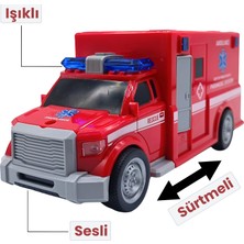 Ctoy 1:20 Ölçek Işıklı  ve Sesli Oyuncak Ambulans CTOY-WY670B