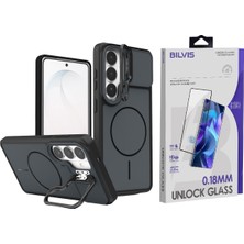 Vendas Samsung Galaxy S26 Uyumlu Pale Magsafe Standlı Kapak + Bilvis HD Cam Ekran Koruyucu