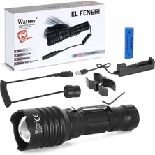 Epilons TG-10 LED Fener Profesyonel ve Outdoor Kullanım Güçlü Aydınlatma WT-620