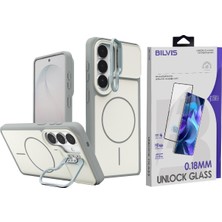 Vendas Samsung Galaxy S26 Uyumlu Pale Magsafe Standlı Kapak + Bilvis HD Cam Ekran Koruyucu