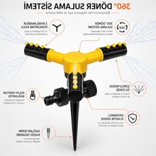 Orret Home Bahçe Fıskiyesi 1/2 Hortum Uyumlu – Toprağa Batırılabilir Veya Standlı Otomatik Su Fıskiyesi, Çim SULAMA,360° Döner Sprink Sulama Sistemi Ev Tipi (Asorti Renk) (3 Başlıklı Kazık Model)