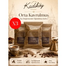 Tarihi Kadıköy Kahvesi Orta Kavrulmuş Türk Kahvesi 100GR 3'lü Paket 3X100G