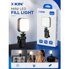 Jolita iPhone 16 Uyumlu Mini LED Fill Light Telefon Kamera Için Vlog Işığı Selfie Işığı