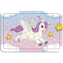 Baskı Atölyesi 54 Parça Ahşap Puzzle Unicorn Pzl 1093